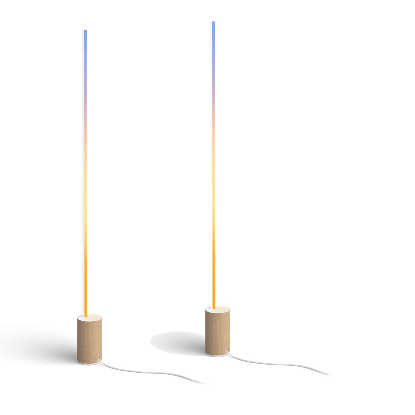 Philips Hue - 2x Signe Stehleuchte - Gradient Eiche - Bundle Philips Hue - 2x Signe Stehleuchte - Gradient Eiche - Bundle von Philips Hue