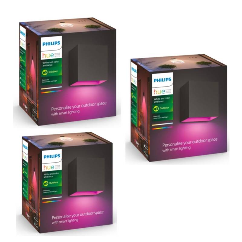 Philips Hue - 3x Downward Resonate Wandleuchte - Bundle von Philips Hue