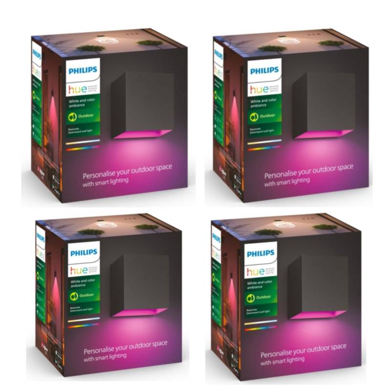 Philips Hue - 4x Downward Resonate Wandleuchte - Bundle von Philips Hue