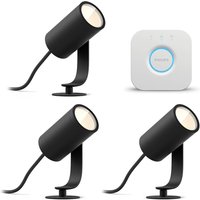 Philips Hue LED Spot Lily Basis Kit (3er-Set) + gratis Philips Hue Bridge von Philips Hue