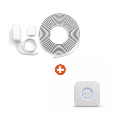 Philips Hue Lightstrip Solo 5m + Hue Bridge weiß Philips Hue Lightstrip Solo 5m + Hue Bridge weiß von Philips Hue