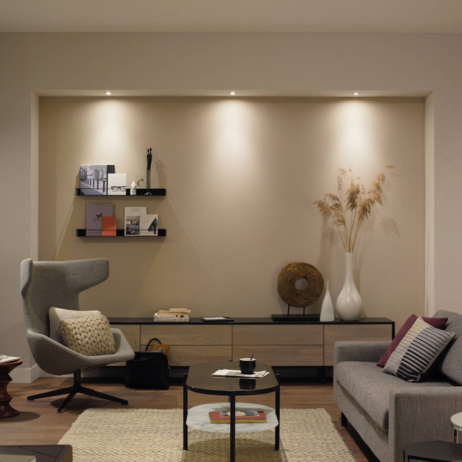 Philips Hue Milliskin LED-Einbauspot 3er rund weiß Philips Hue Milliskin LED-Einbauspot 3er rund weiß von Philips Hue