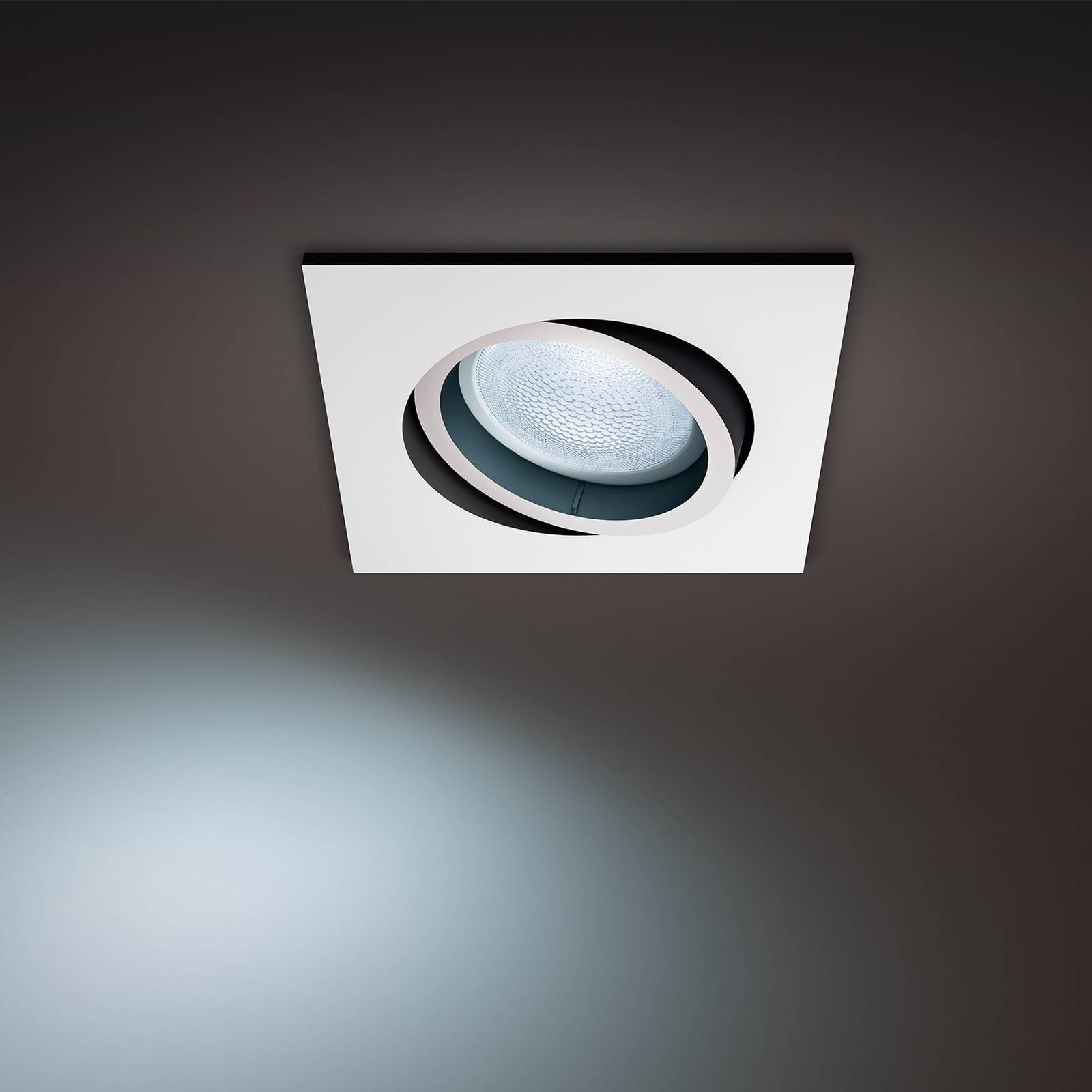 Philips Hue Milliskin LED-Einbauspot eckig, weiß Philips Hue Milliskin LED-Einbauspot eckig, weiß von Philips Hue
