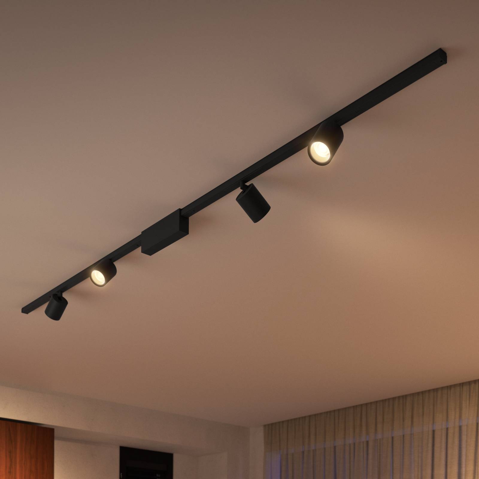 Philips Hue Perifo Schienensystem 4x Spots schwarz Philips Hue Perifo Schienensystem 4x Spots schwarz von Philips Hue
