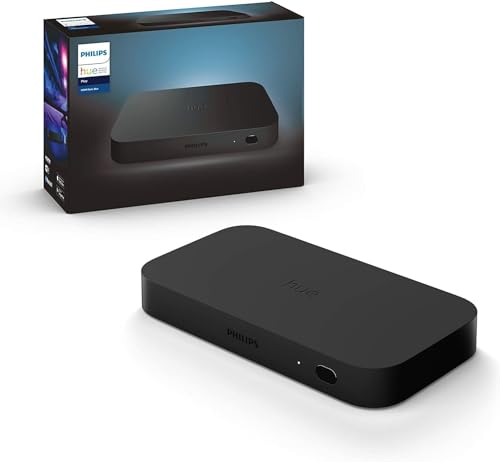 Philips Hue Play HDMI Sync-Box, nahtlose Lichtsynchronisierung, Dolby-Vision, 4K, Surround Beleuchtung, 18.2 x 9.9 x 2.3 cm von Philips Hue