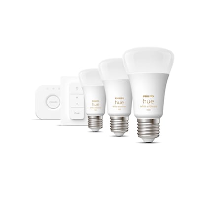 Philips Hue White Ambiance E27 3er Starter Set inkl. Dimmschalter 3x806lm 75W von Philips Hue