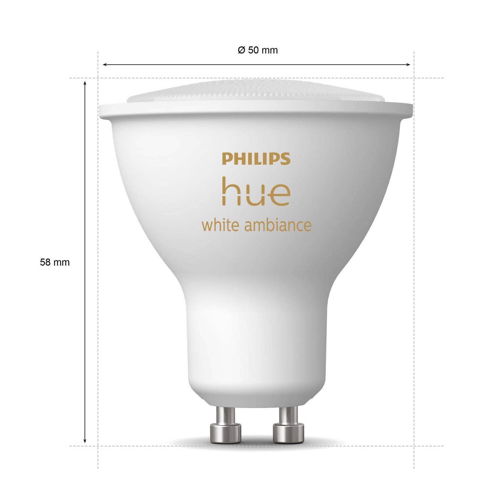 Philips Hue White Ambiance GU10 5W Reflektor 3er von Philips Hue