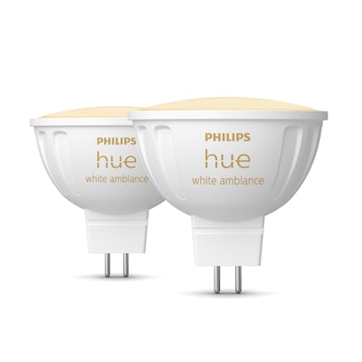 Philips Hue White Ambiance MR16 LED-Lampe 400lm, 2er Pack von Philips Hue