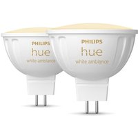 Philips Hue White Ambiance MR16 LED-Lampe 400lm, 2er Pack von Philips Hue