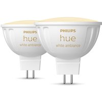 Philips Hue White Ambiance MR16 LED-Lampe 400lm, 2er Pack Philips Hue White Ambiance MR16 LED-Lampe 400lm, 2er Pack von Philips Hue