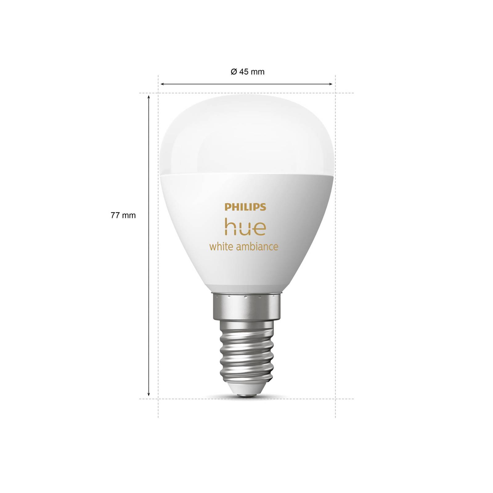 Philips Hue White Ambiance Tropfen E14 5,1W 470lm von Philips Hue