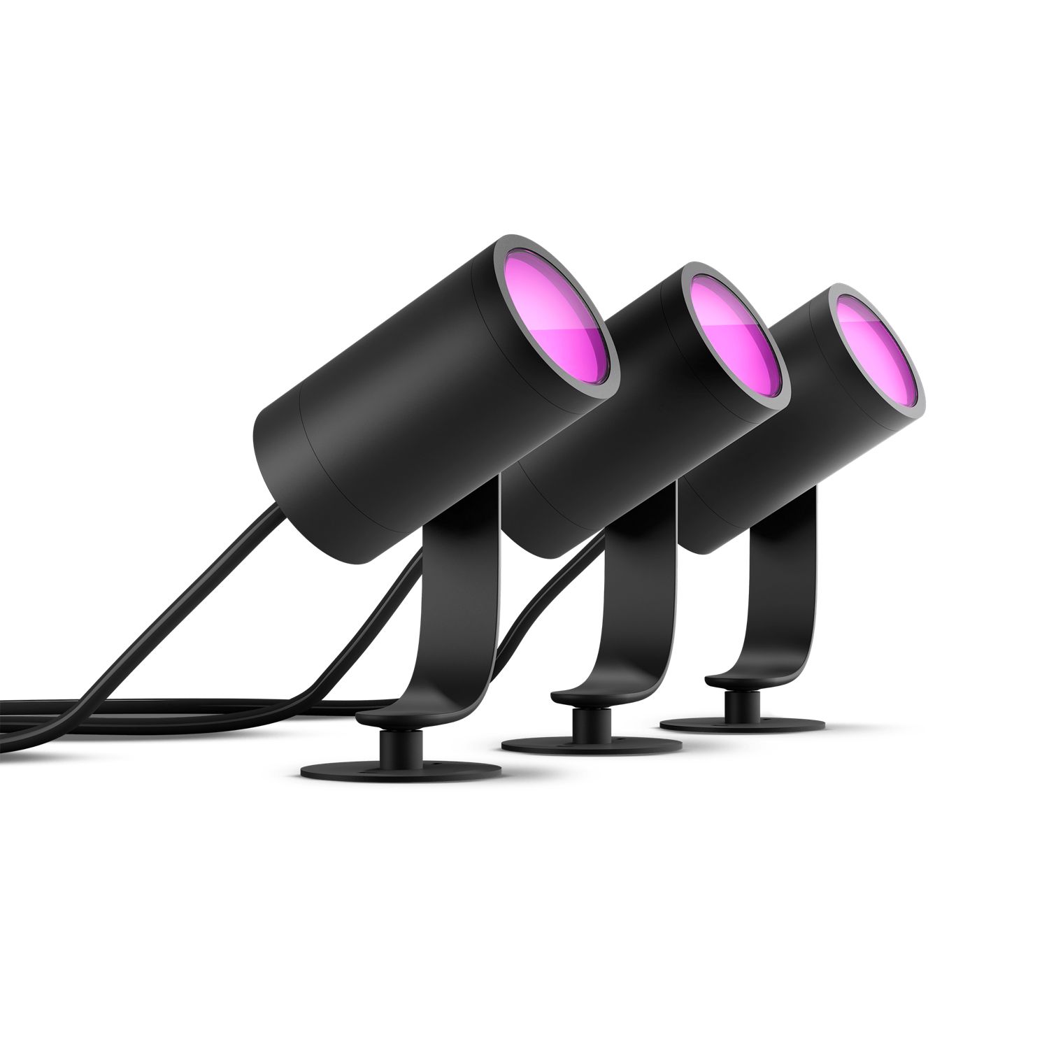 Philips Hue White & Color Ambiance Lily Outdoor 3er-Pack Spot Schwarz Philips Hue White & Color Ambiance Lily Outdoor 3er-Pack Spot Schwarz von Philips Hue