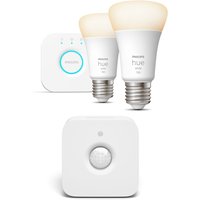 Philips Hue White E27 2er 1100lm Starter Set + Bewegungsmelder von Philips Hue