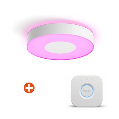 Philips Hue White & Col. Amb. Xamento Deckenleuchte M weiß 2400lm inkl. Bridge Philips Hue White & Col. Amb. Xamento Deckenleuchte M weiß 2400lm inkl. Bridge von Philips Hue