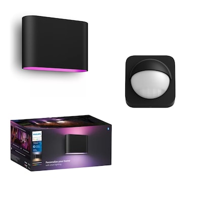 Philips Hue White & Color Ambiance Dymera smarte Wandleuchte + Outdoor Sensor von Philips Hue