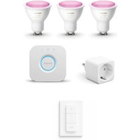 Philips Hue White & Color Ambiance GU10 Bluetooth Starter Kit + Smarte Steckdose von Philips Hue