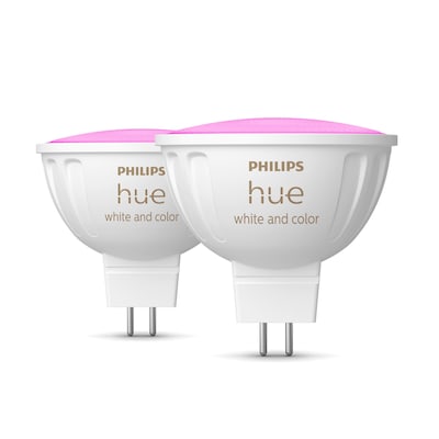 Philips Hue White & Color Ambiance MR16 LED-Lampe 400lm, 2er Pack Philips Hue White & Color Ambiance MR16 LED-Lampe 400lm, 2er Pack von Philips Hue