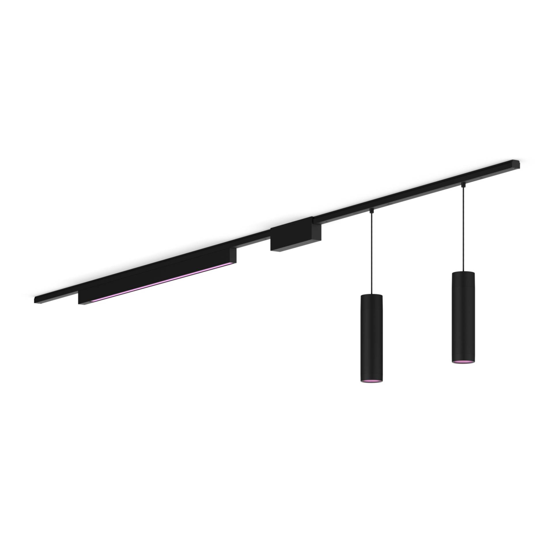 Philips Perifo Basis-Set Gerade Deckenleuchte Schwarz (2 Pendel, 1 Lightbar) von Philips Hue