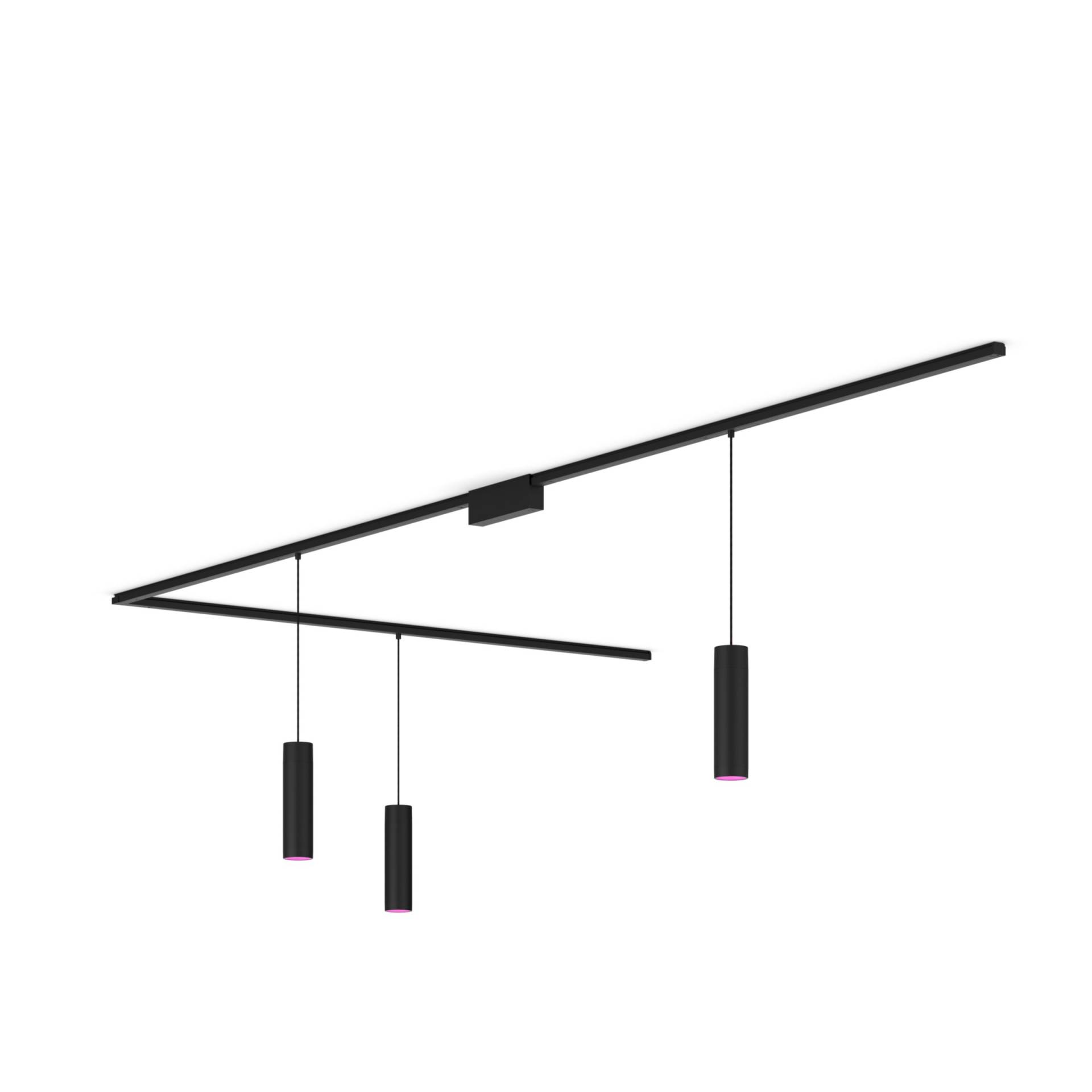 Philips Perifo Basis-Set L-förmige Deckenleuchte Schwarz (3 Pendel) von Philips Hue