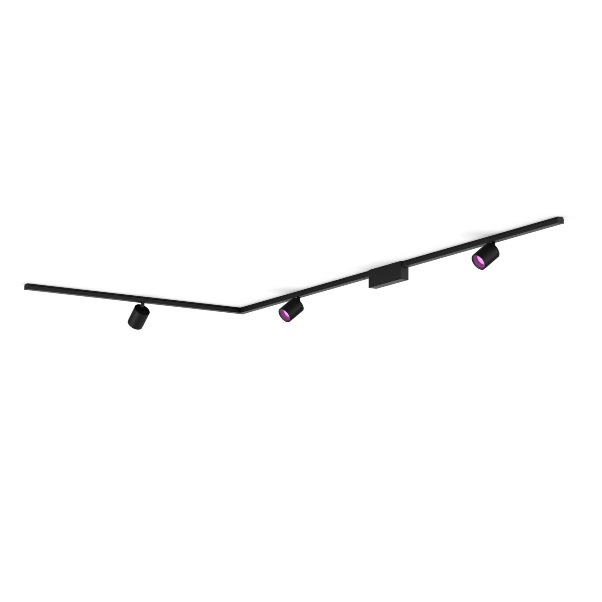 Philips Perifo Basis-Set L-förmige Deckenleuchte Schwarz (3 Spots) von Philips Hue