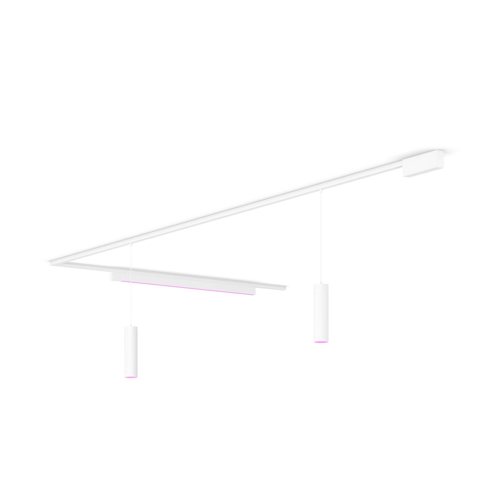 Philips Perifo Basis-Set L-förmige Deckenleuchte Weiß (2 Spots, 1 Pendel) von Philips Hue