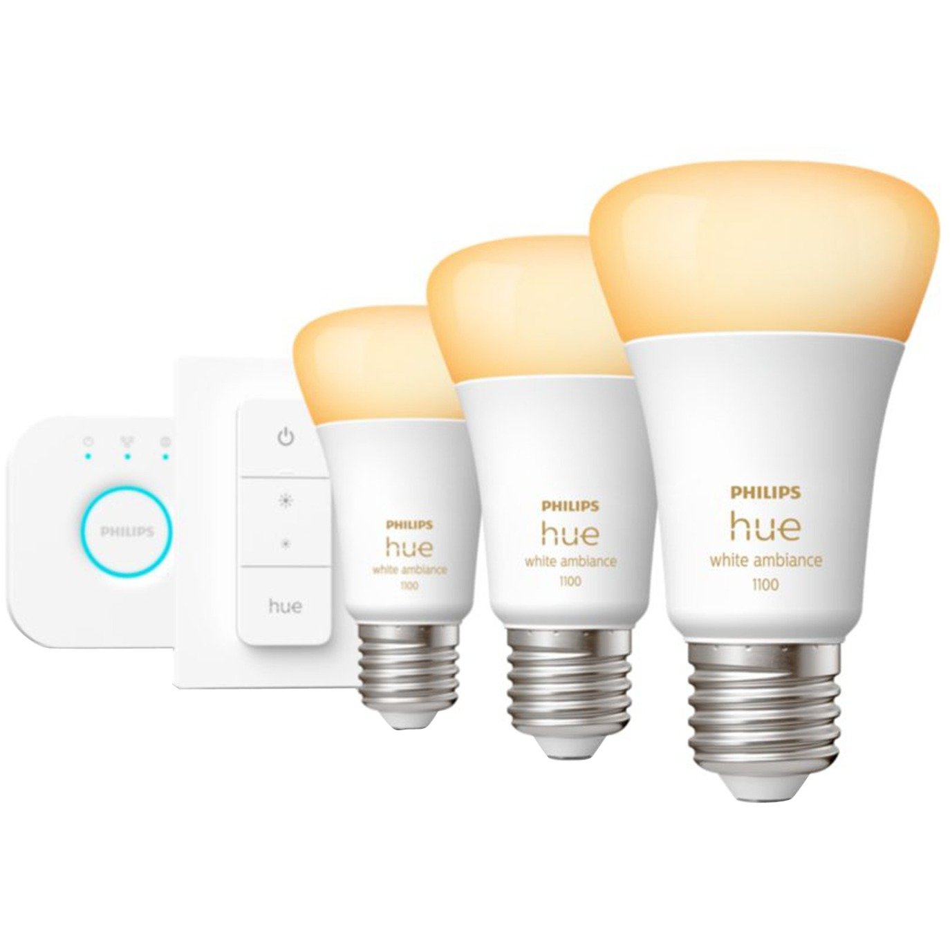 White Ambiance Starter-Kit E27, LED-Lampe von Philips Hue