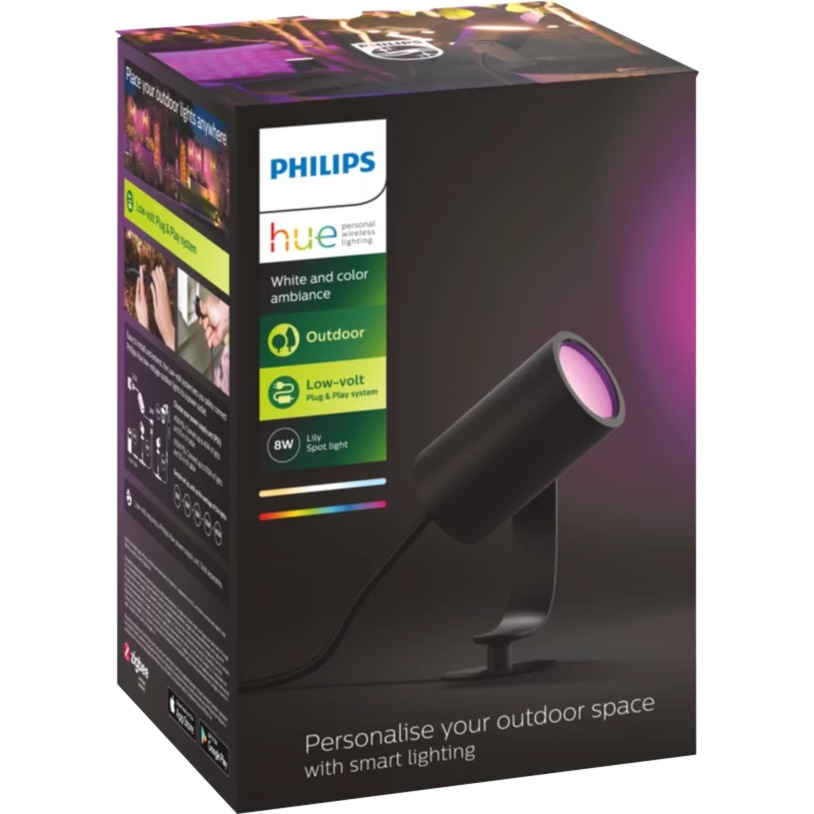 White and color ambiance Lily Gartenstrahler, LED-Leuchte von Philips Hue