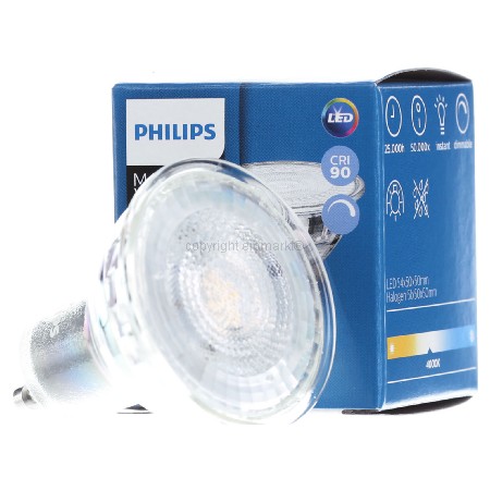 MLEDspotVal#70795100  - LED-Reflektorlampe D4,9-50W940GU10 60° MLEDspotVal70795100 von Philips Licht