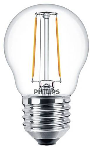 Philips Lighting 34776200 LED EEK E (A - G) E27 Tropfenform 2W = 25W Warmweiß (Ø x L) 45mm x 78mm von Philips Lighting