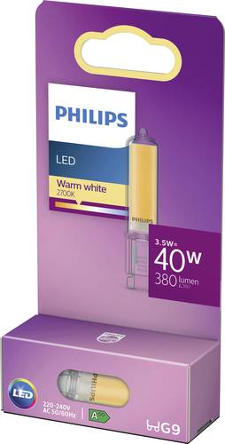 Philips Lighting 871951430375100 LED EEK E (A - G) G9 Spezialform 3.5W = 40W Warmweiß (Ø x L) 17mm von Philips Lighting