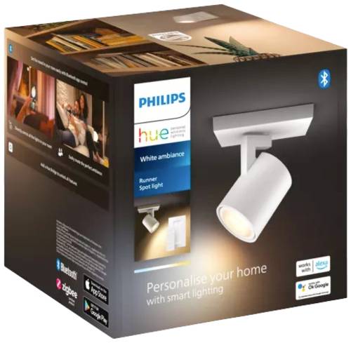 Philips Lighting Hue LED-Deckenstrahler 871951433820300 Hue White Amb. Runner Spot 1 flg. weiß 350l von Philips Lighting