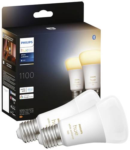 Philips Lighting Hue LED-Leuchtmittel (2er-Set) 871951429125600 EEK: F (A - G) Hue White Ambiance E2 von Philips Lighting
