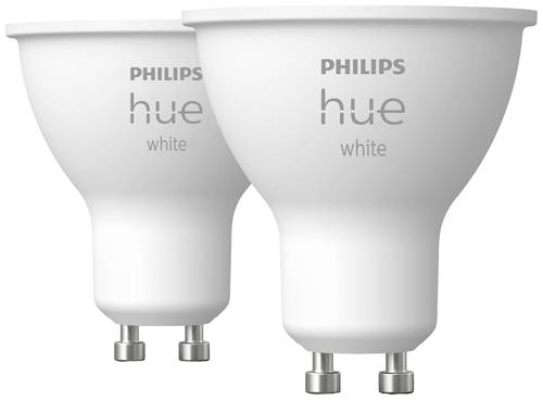 Philips Lighting Hue LED-Leuchtmittel (2er-Set) 871951434014500 EEK: F (A - G) Hue White GU10 Doppel von Philips Lighting