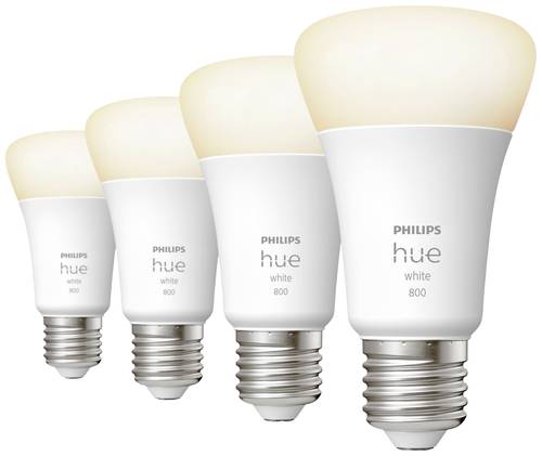 Philips Lighting Hue LED-Leuchtmittel (4er Set) 871951431914100 EEK: F (A - G) Hue White E27 Viererp von Philips Lighting