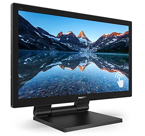 Philips 222B9T - 22 Zoll Touch Monitor, höhenverstellbar (1920x1080, 60 Hz, VGA, DVI, HDMI, DisplayPort, USB Hub) schwarz von Philips Monitors