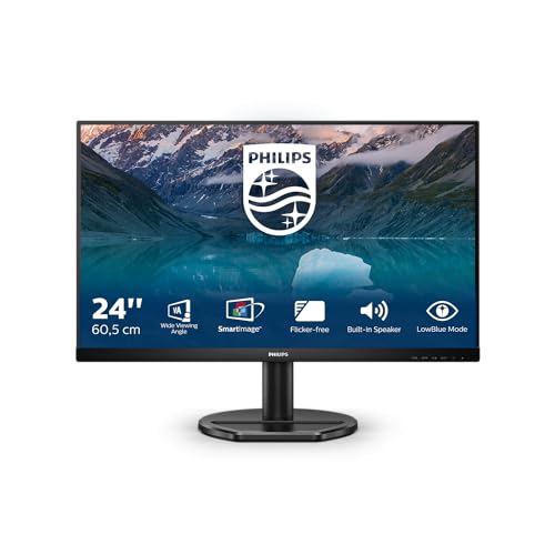 Philips 242S9AL - 24 Zoll Full HD Monitor, AdaptiveSync, Lautsprecher (1920x1080, 75 Hz, HDMI, DVI, VGA) schwarz von Philips Monitors