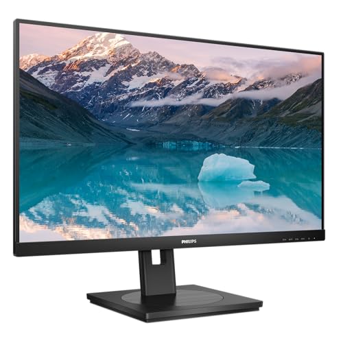 Philips 242S9JML - 24 Zoll Full HD Monitor, höhenverstellbar, Laustprecher (1920x1080, 75 Hz, VGA, DVI, HDMI, DisplayPort, USB Hub) schwarz von Philips Monitors