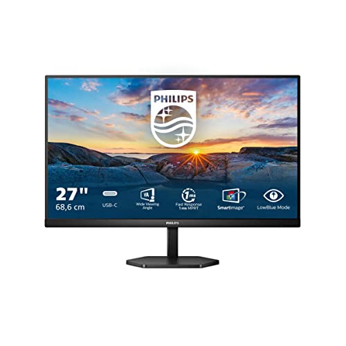 Philips 24E1N3300A - 24 Zoll USB-C Monitor, Lautsprecher (1920x1080, 75 Hz, HDMI, USB-C, USB Hub) schwarz von Philips Monitors