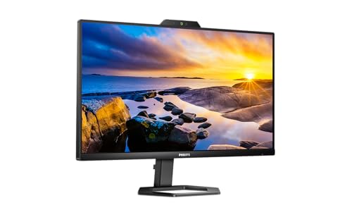 Philips 24E1N5300HE - 24 Zoll FHD USB-C Monitor, Webcam, höhenverstellbar, Lautsprecher (1920x1080, 75 Hz, HDMI, DisplayPort, USB-C, USB Hub) schwarz von Philips Monitors