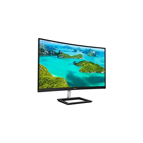 Philips 272E1CA - 27 Zoll FHD Curved Gaming Monitor, 75 Hz, 4ms FreeSync (1920x1080, VGA, HDMI, DisplayPort) schwarz von Philips Monitors