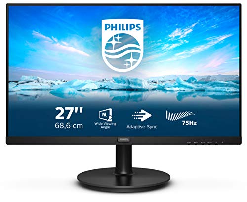 Philips 272V8LA - 27 Zoll FHD Monitor, AdaptiveSync (1920x1080, 75 Hz, VGA, HDMI, DisplayPort) schwarz von Philips Monitors