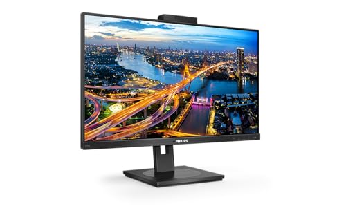 Philips 275B1H - 27 Zoll QHD Monitor, Webcam, höhenverstellbar (2560x1440, DVI, HDMI, DisplayPort, USB Hub) schwarz von Philips Monitors