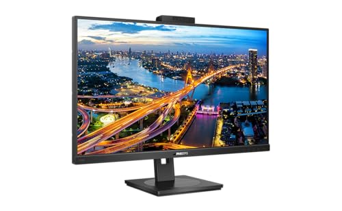 Philips 276B1JH - 27 Zoll QHD USB-C Docking Monitor, Webcam, höhenverstellbar (2560x1440, 75 Hz, HDMI, DisplayPort, USB-C, RJ45, USB Hub) schwarz, 276B1JH/00 von Philips Monitors