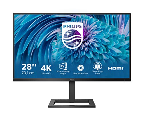 Philips 288E2UAE - 28 Zoll UHD Monitor, höhenverstellbar (3840x2160, 60 Hz, HDMI 2.0, DisplayPort, USB Hub) schwarz von Philips Monitors