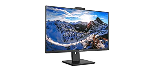 Philips 329P1H - 32 Zoll UHD USB-C Docking Monitor, Webcam, höhenverstellbar (3840x2160, 60 Hz, HDMI 2.0, DisplayPort, USB-C, RJ45, USB Hub) schwarz von Philips Monitors