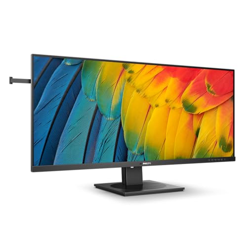 Philips 40B1U5600 - 40 Zoll WQHD Monitor, Adaptive Sync, Lautsprecher, höhenverstellbar, HDR400 (3440x1440, 100 Hz, HDMI, DisplayPort, USB-C, USB Hub) schwarz von Philips Monitors