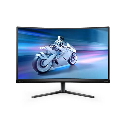 Philips Evnia 27M2C5500W - 27 Zoll QHD Curved Gaming Monitor, 240 Hz, HDR400, 1 ms GtG, FreeSync Premium Pro (2560x1440, HDMI, DisplayPort, USB Hub) dunkelgrau von Philips Monitors