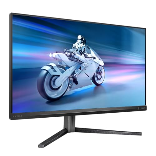Philips Evnia 27M2N5500-27 Zoll Quad HD Gaming Monitor, 180 Hz, 1 ms, FreeSync Prem., G-Sync comp., HDR400 (2560x1440, 2X HDMI 2.0, 1x DisplayPort 1.4) schwarz-grau von Philips Monitors