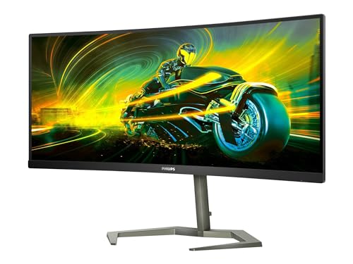 Philips Evnia 34M1C5500VA - 34 Zoll WQHD Curved Gaming Monitor, 1 ms MPRT, 165 Hz, FreeSync Premium, HDR10 (3440x1440, DisplayPort, HDMI, USB Hub) schwarz von Philips Monitors