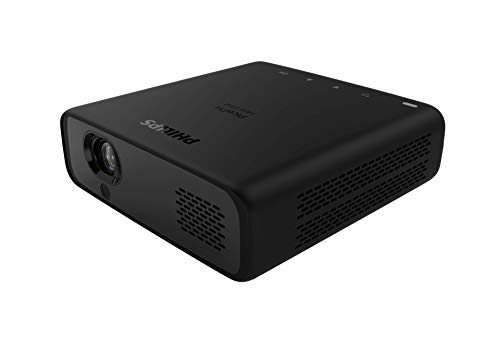 Philips Projection PicoPix Max One, kompakter Projektor mit DLP-LED, HDMI, USB-C, 5 Std. Akkulaufzeit, Black von Philips Projection